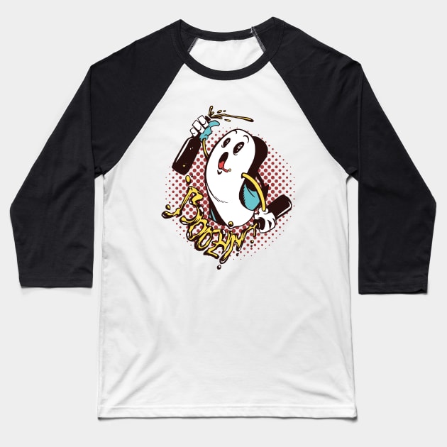 Boozin' Halloween T-shirt Baseball T-Shirt by Gigi's Shop